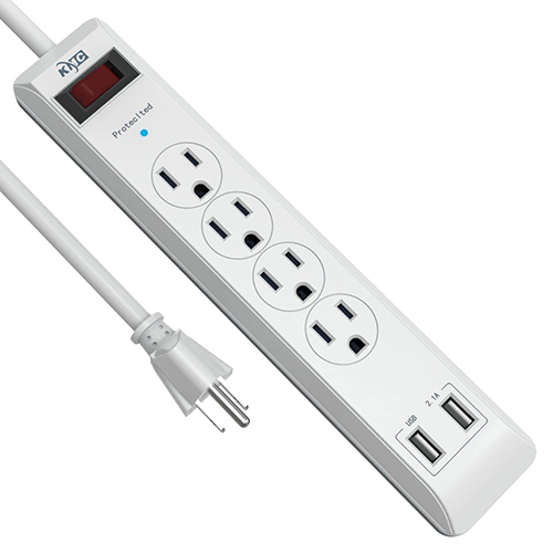 Surge Strip 4 + 2 USB — KMC