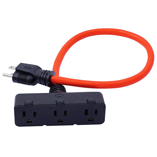 2ft 12/3 Tri-Tap Outdoor Extension Cord — KMC
